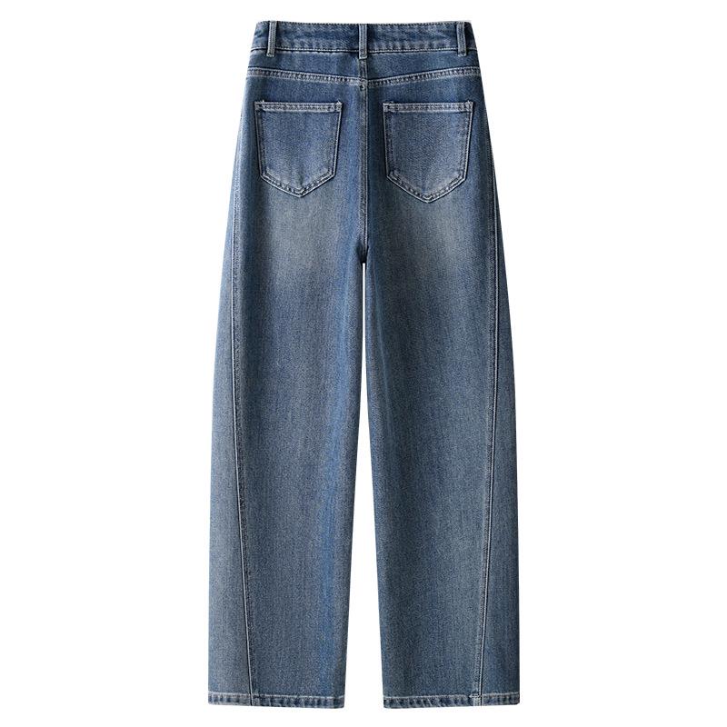 Light Blue 2025 High-Waisted Slimming Women's Harem Jeans
