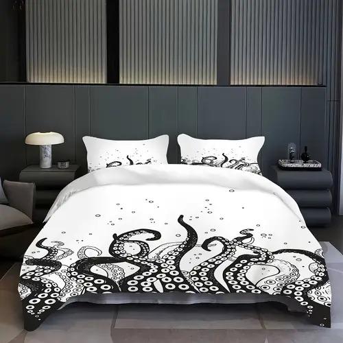 Comforter Octopus With Octopus Pattern Suitable For Children Boys Girls And Adults Soft Comfortable Breathable