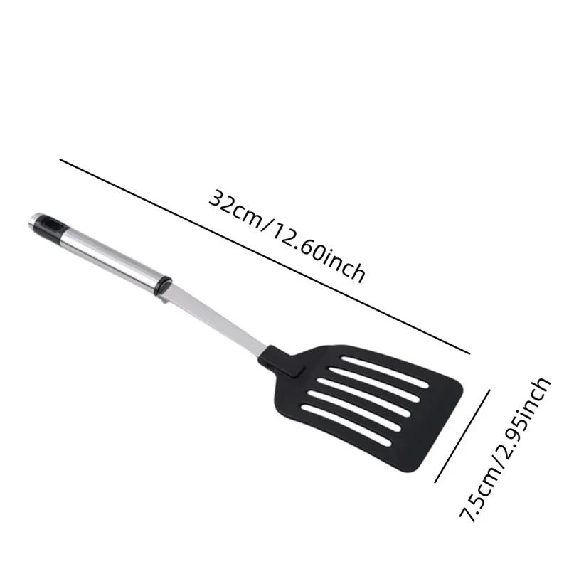

2025 Hot Stainless Steel Turners Kitchen Tools Nylon Handle Spatula Fried Shovel Egg Fish Frying Pan Scoop Spatula Cooking U