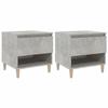 VidaXL Bedside Tables 2 Pcs Concrete Grey 50x46x50 Cm Engineered Wood 819541