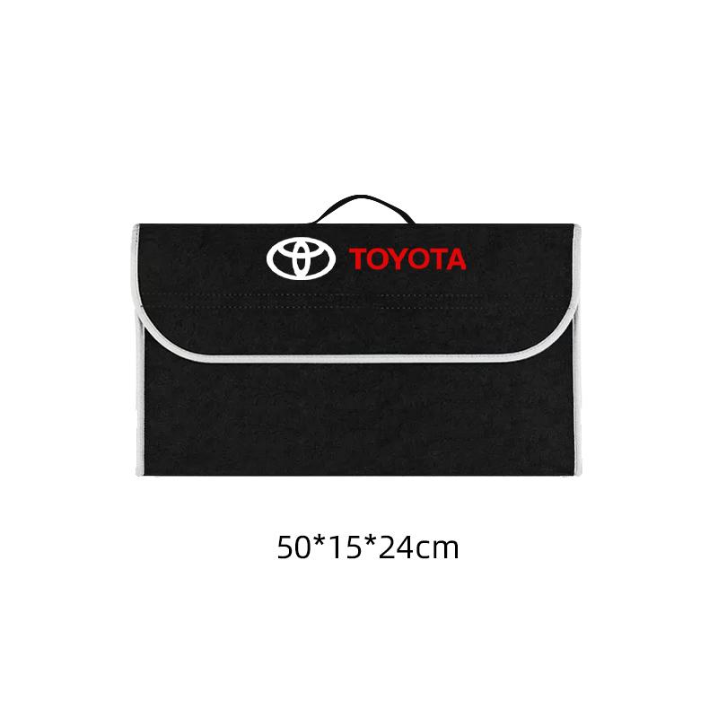 Car Trunk Storage Box Foldable Felt Car Organizer Stowing Tidying Box For Toyota Corolla Camry rav4 Yaris hilux prius PRODA