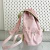 Trendy Dopamine Color Drawstring Backpack Korean Style Fruit Shoulder Bag Large Capacity School Bag Hiking