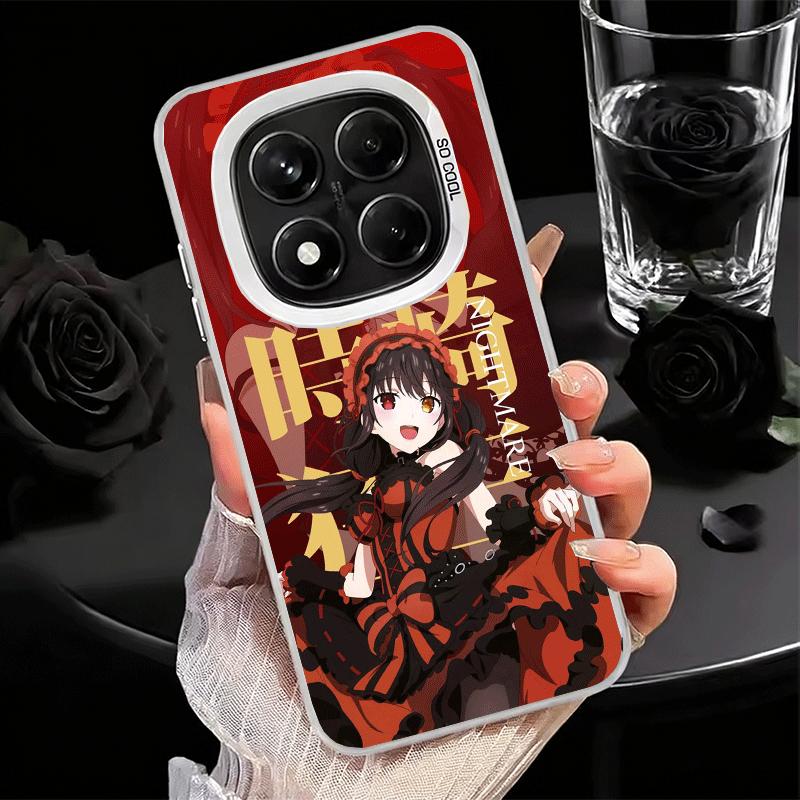 Date A Live Tokisaki Kurumi Soft Phone Case for Xiaomi Redmi Note 13 14 15 Pro Plus 12S 12 11S 11 11T 10S 10 Shockproof Cover Ba