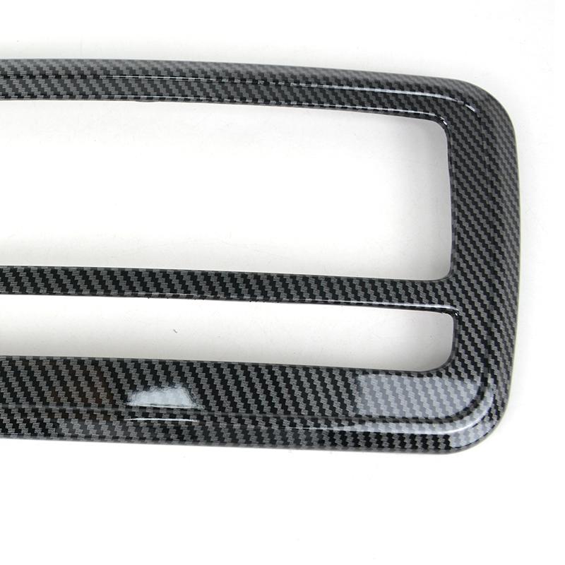 For Mercedes Benz A Class W176 GLA X156 CLA C117 Car Console CD Panel Frame Sticker Carbon Fiber Pattern Interior Accessories