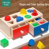 Montessori Münzbox: Baby Feinmotorik, Farbsortier-, Formerkennungsspielzeug für 1-2 Jahre