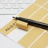 Round Kraft Paper Label Stickers - A4 Self-Adhesive for Marking, Sealing, and Handwriting