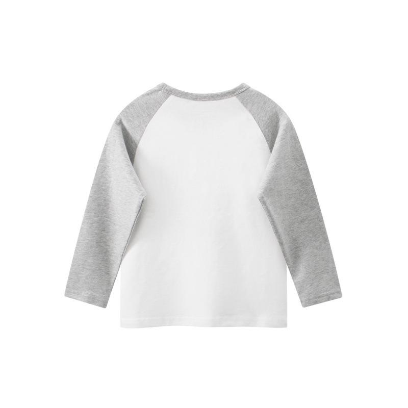 27KIDS Boys' Spring Raglan Cartoon Print Long Sleeve T-shirt