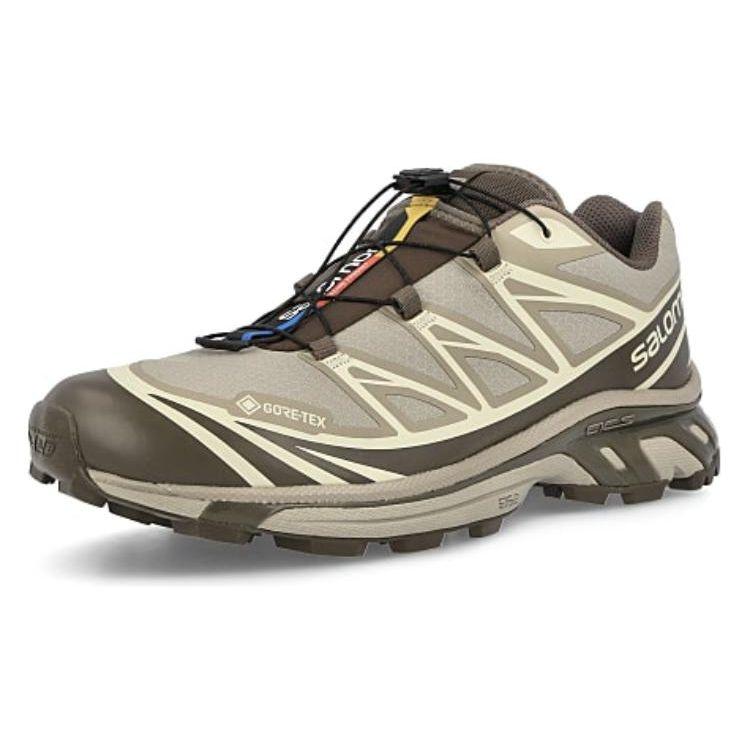 Salomon Xt-6 Gtx Waterproof Low-Top Outdoor Functional Shoes Unisex Shoes Gray Brown 417412