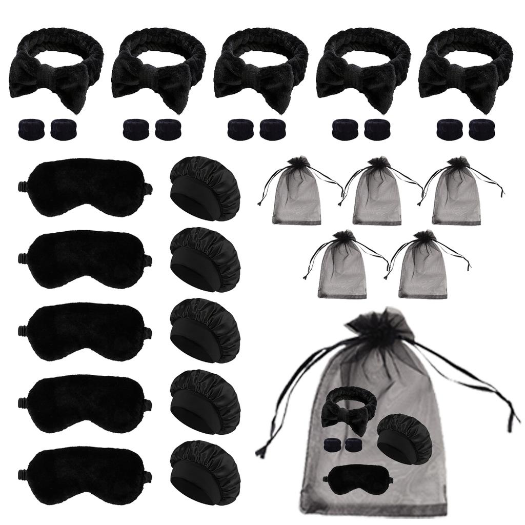 Comb set with storage bag, bring eye mask sleeping cap headband wristband, party gift package,gift,Special for real hair wigs