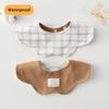 New Waterproof Two-sided Usable Baby Feeding Drool Bib Infants Wave Petal Saliva Towel Soft Burp Cloth For Toddler Kids Bibs