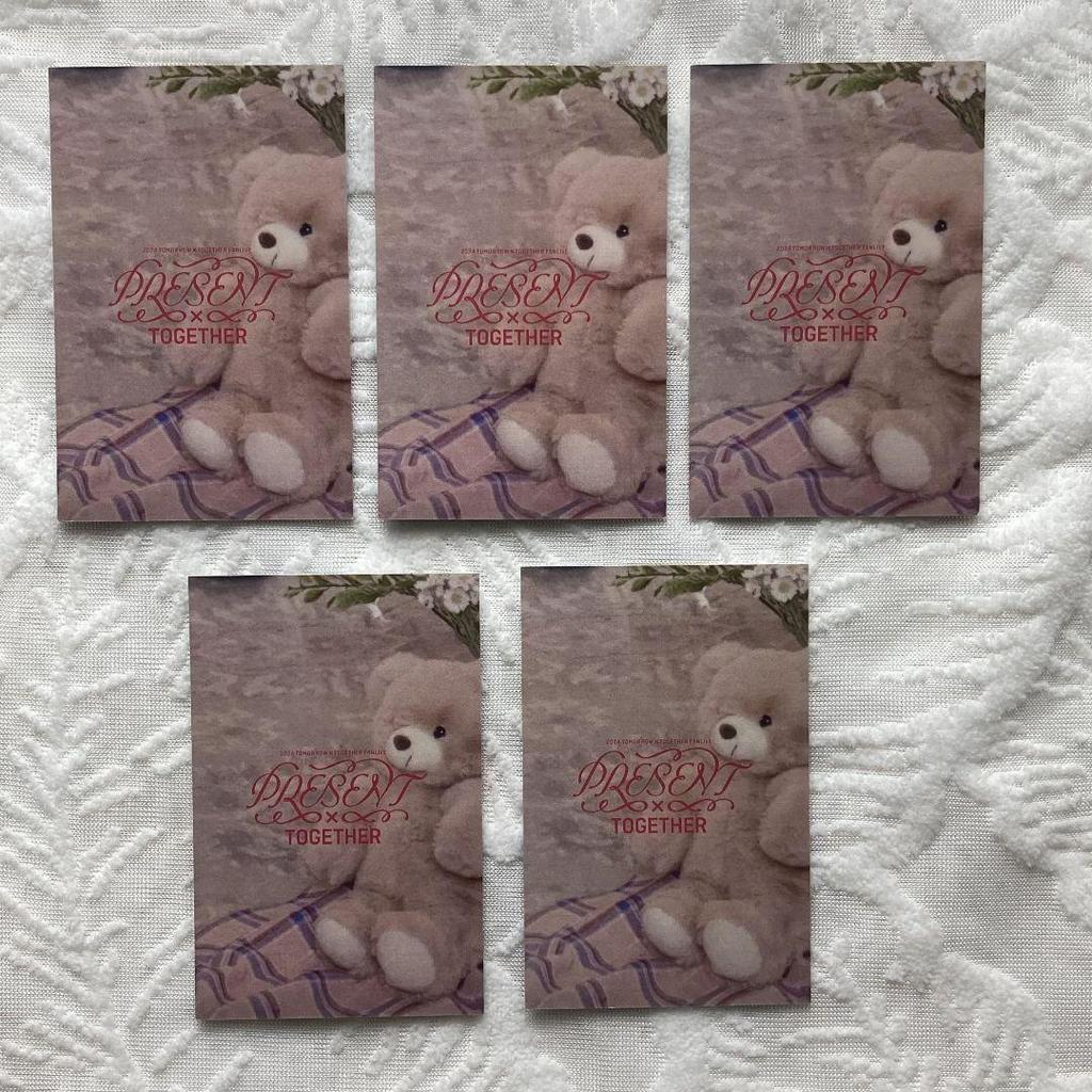 [USED] TXT FANLIVE Fan Meeting MOAZONE FC Bonus Trading Cards (5 pieces)