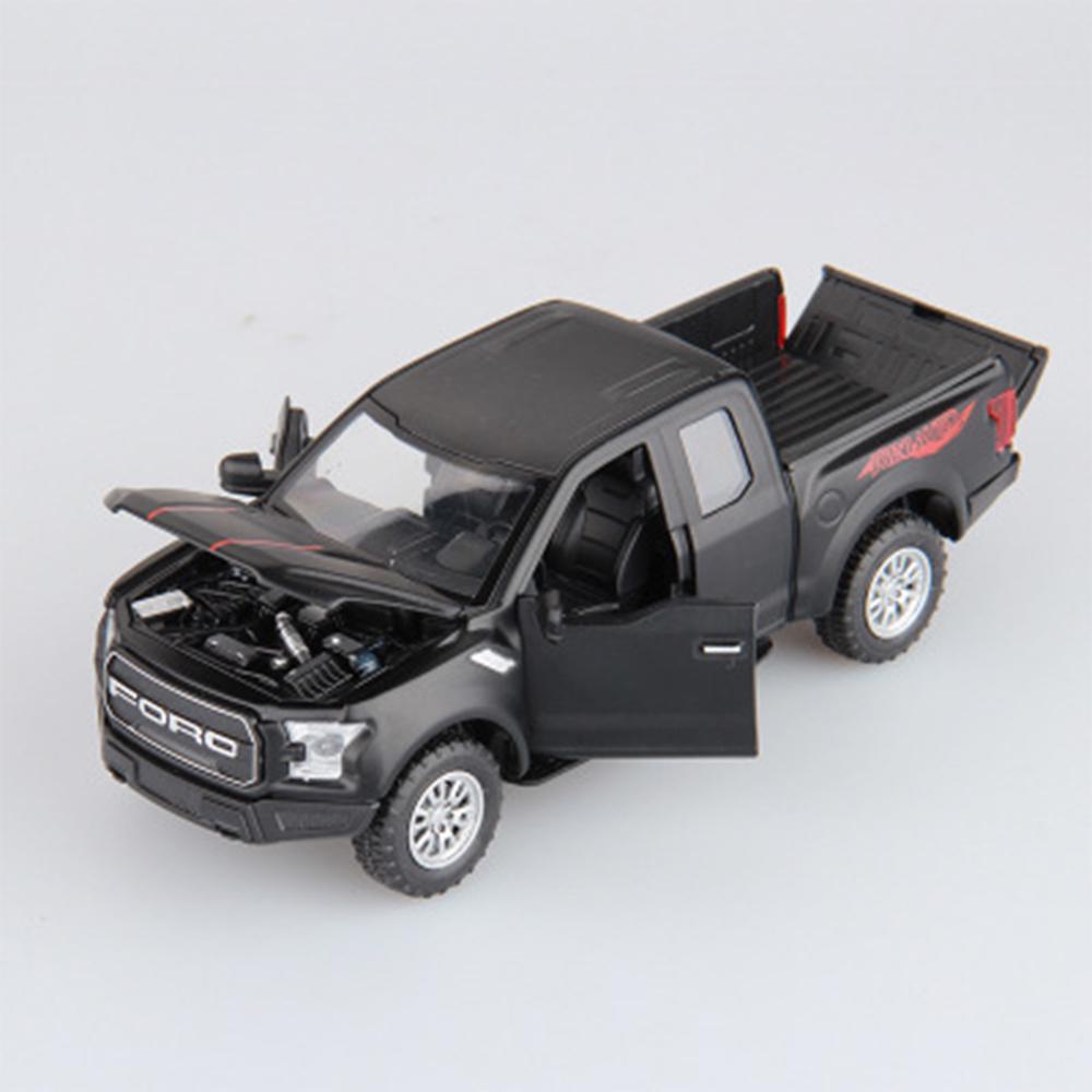 1/32 F150 Alloy Model samochodu Symulacja Raptor Pickup Dźwięk samochodu i światło drzwi