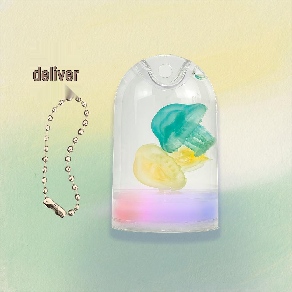 Quallen-Wunschflaschen-Anhänger der zweiten Generation - Funkelndes Meeresexemplar