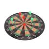 17 Inch Dart Board Game Set Double Sided Magnetic Dart Board with Magnetic Darts Brown