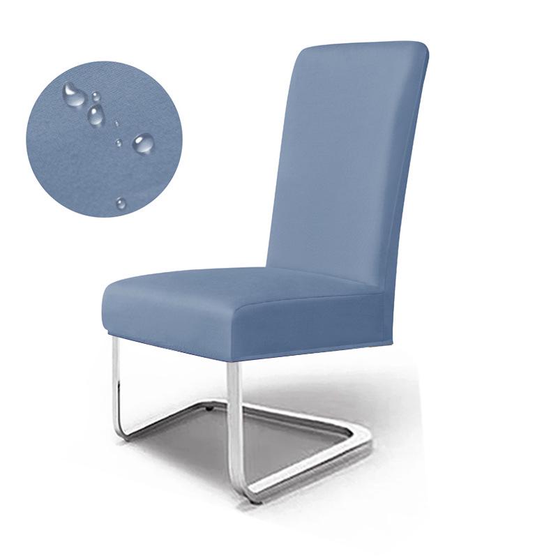 

All-Season Water-Repellent Dining Chair Cover for Home and Hotel - Luxury Dust Protection Mid-back Chair Cover серый/синий