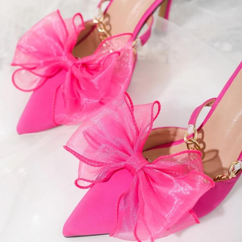 Sweet Style Multi-layer Bow Shoes Accessories Removable Bow Ponytail Girls Fashion Lace Accessories Shoes Accessories