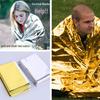 Portable Multi-Functional First Aid Insulation Blanket - 130x210cm, Double-Sided Silver & Gold, Survival & Sunscreen Blanket