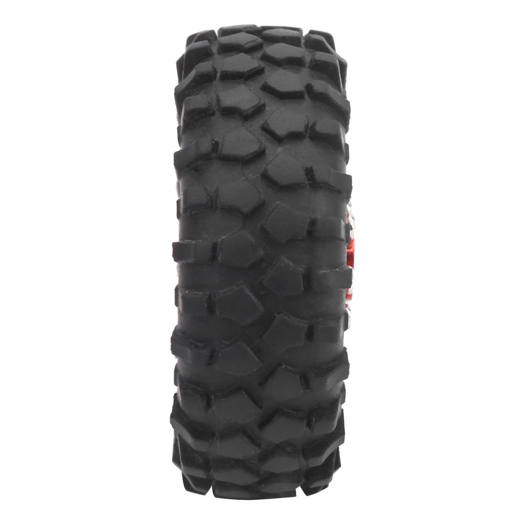2Pcs Truck Wheel Rubber Tire 55mm Dia Aluminium Alloy Fit for WPL D12 1Celsius10 RC Car
