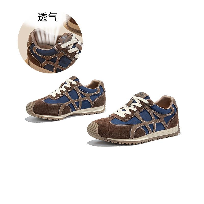 

Кожаная женская обувь осенняя обувь женская новая универсальная ретро спортивная женская повседневная женская 40 синий