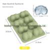 Silicone Ice Cube Tray with Lid: 4-Grid Frozen Soup & Food Storage Box