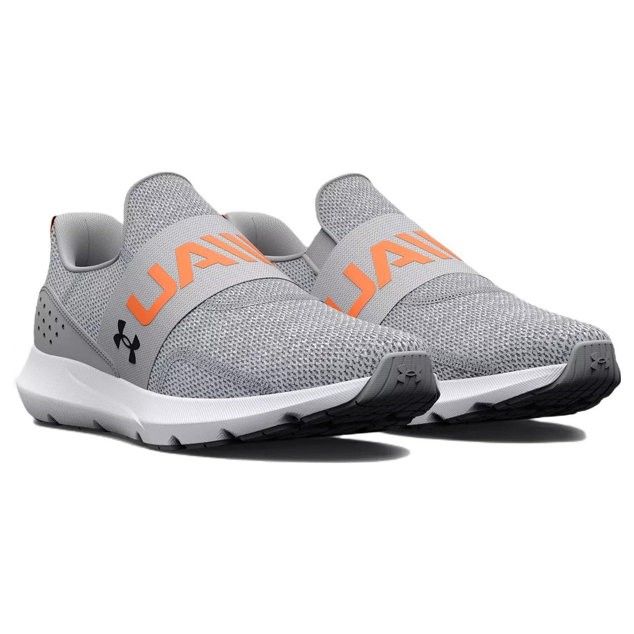 Мужские кроссовки Under Armour Surge 3 Slip Mod Grey Orange Blast 3026506-102 40 — фото 3