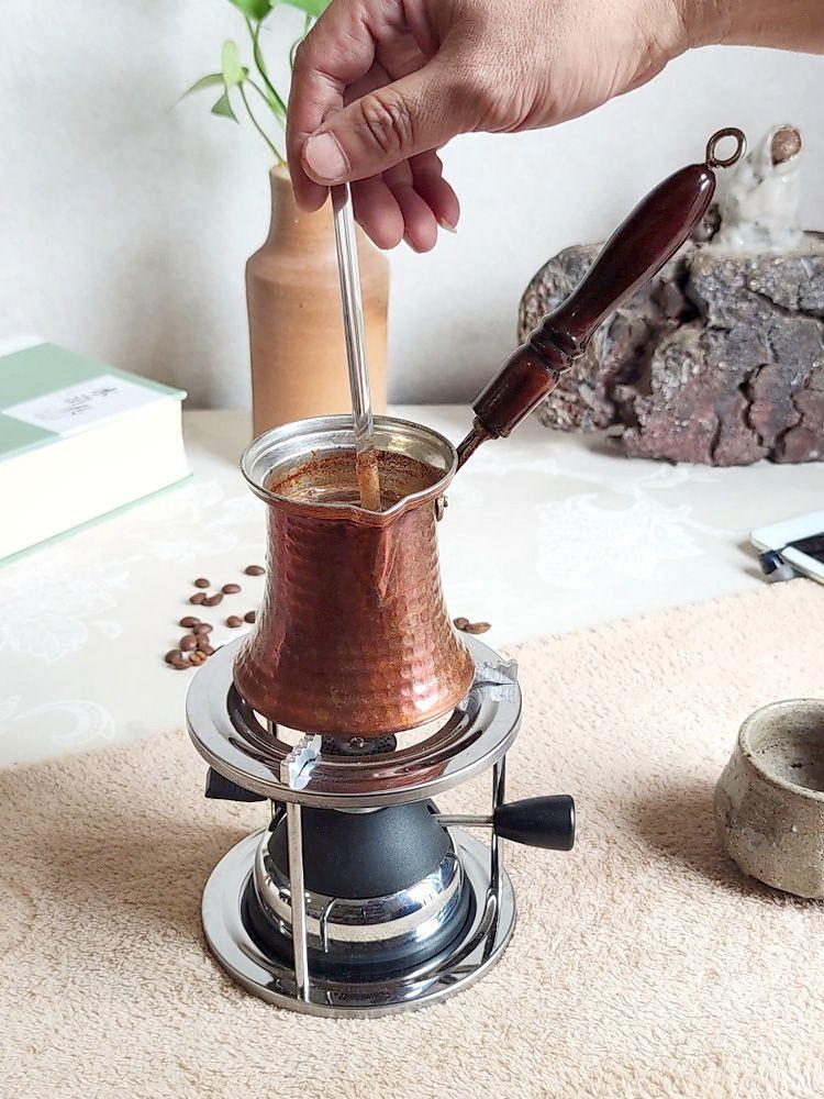 Hand-made Hammer Pattern Copper Coffee Pot, Open Fire Boiling Pot, Hand Brew Italian Concentrated, Simplicity Household Coffeewa