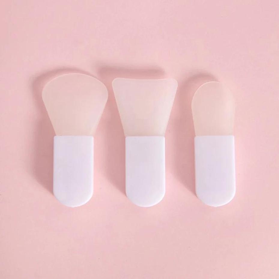 3 Pcs Silicone Facial Mask Brush Face&Eye Cream Mud Mask Applicator Scraper Face Cleanse Brushes Travel Portable Skin Care Tools