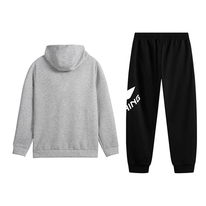 Li Ning Casual Sportswear Unisex Coin Gray+Black AWDVP47-1+AKLUA71-1