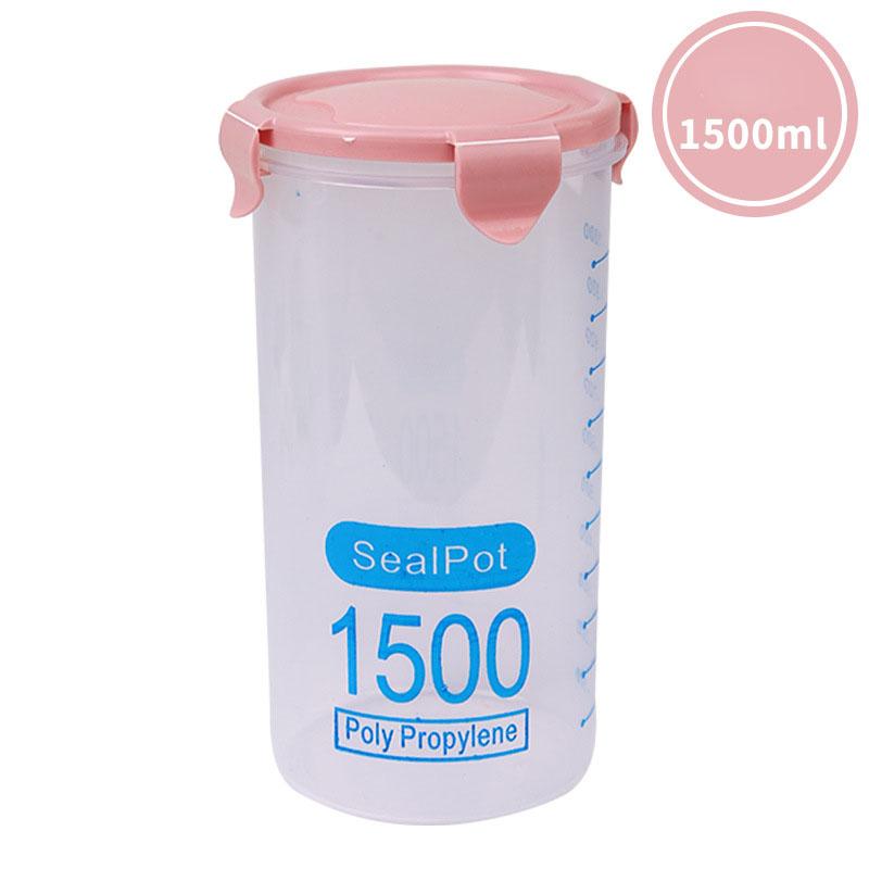 Household Transparent Plastic Sealed Food Jar Kitchen Storage Box Storage Tank