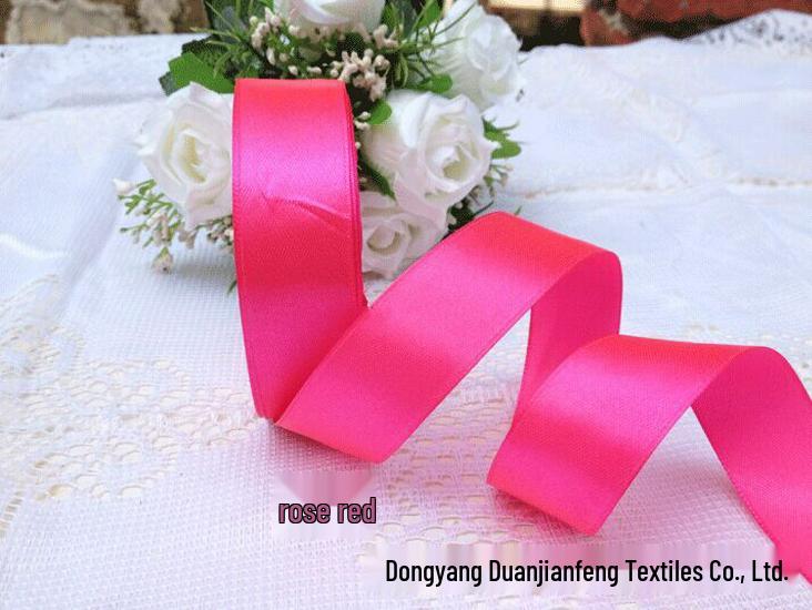 2cm Silk Satin Ribbon for Gift, Cake Decoration, Floral Arrangements, Bows, and Badges.