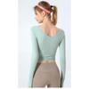 Women's autumn and winter long sleeved skin friendly yoga fitness top