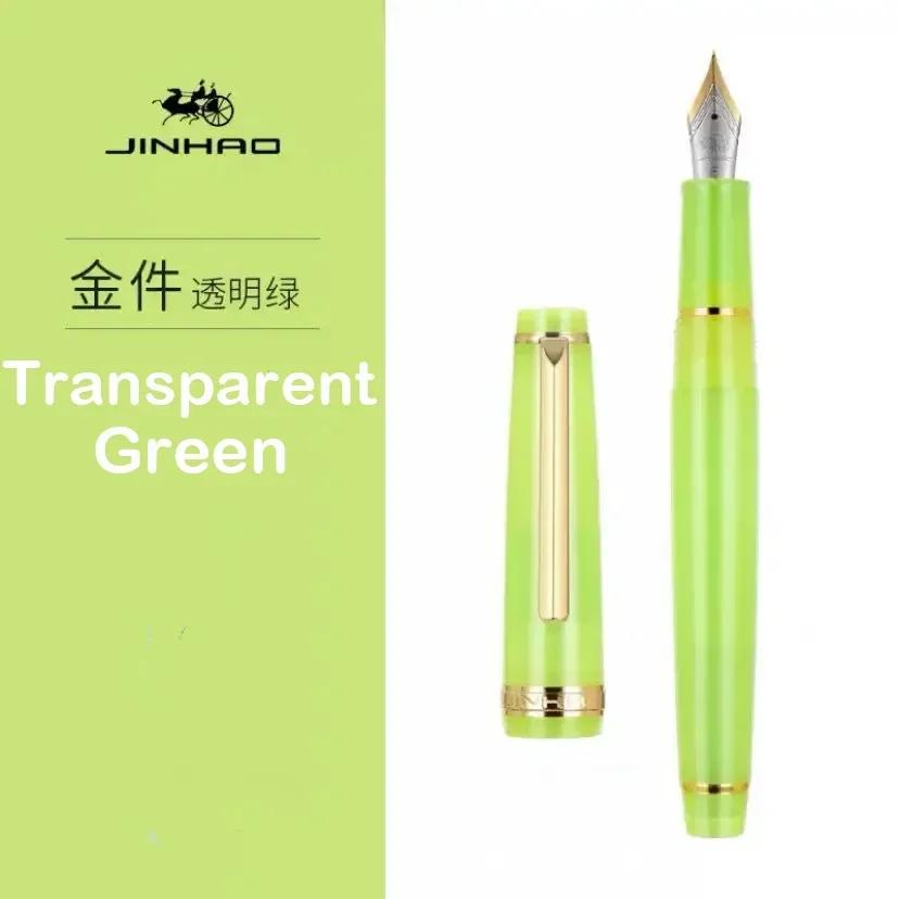 JINHAO 82 Fountain Pen Transparency Pen Spin Golden EF F M Nib Business Office School Supplies Ink Pens Stationery
