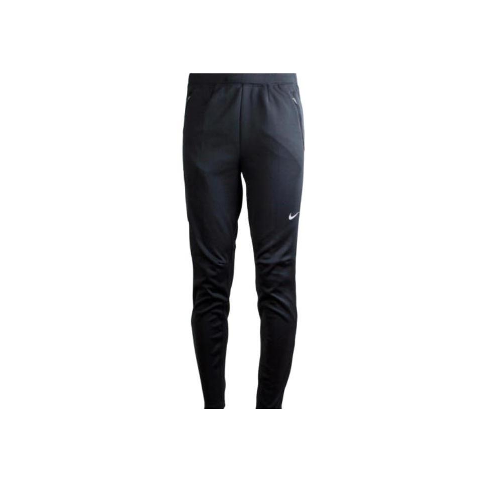 Nike Logo Print Reflective Striped Running Training Quick-Dry Knitted Pants Men bottoms Black 704891-010