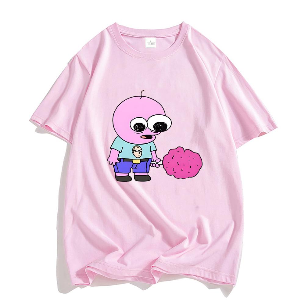 

2026 Summer New Style Smile Friend Cartoon Pattern High-Quality Comfortable Casual Print Men s T-Shirt 4XL