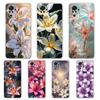 Transparent Phone Case for Redmi 14C 13C 10C 10 9 Note 13 12 11 K50 K40 Plus Pro 5G Soft TPU Cover Realistic Lily Flower Print