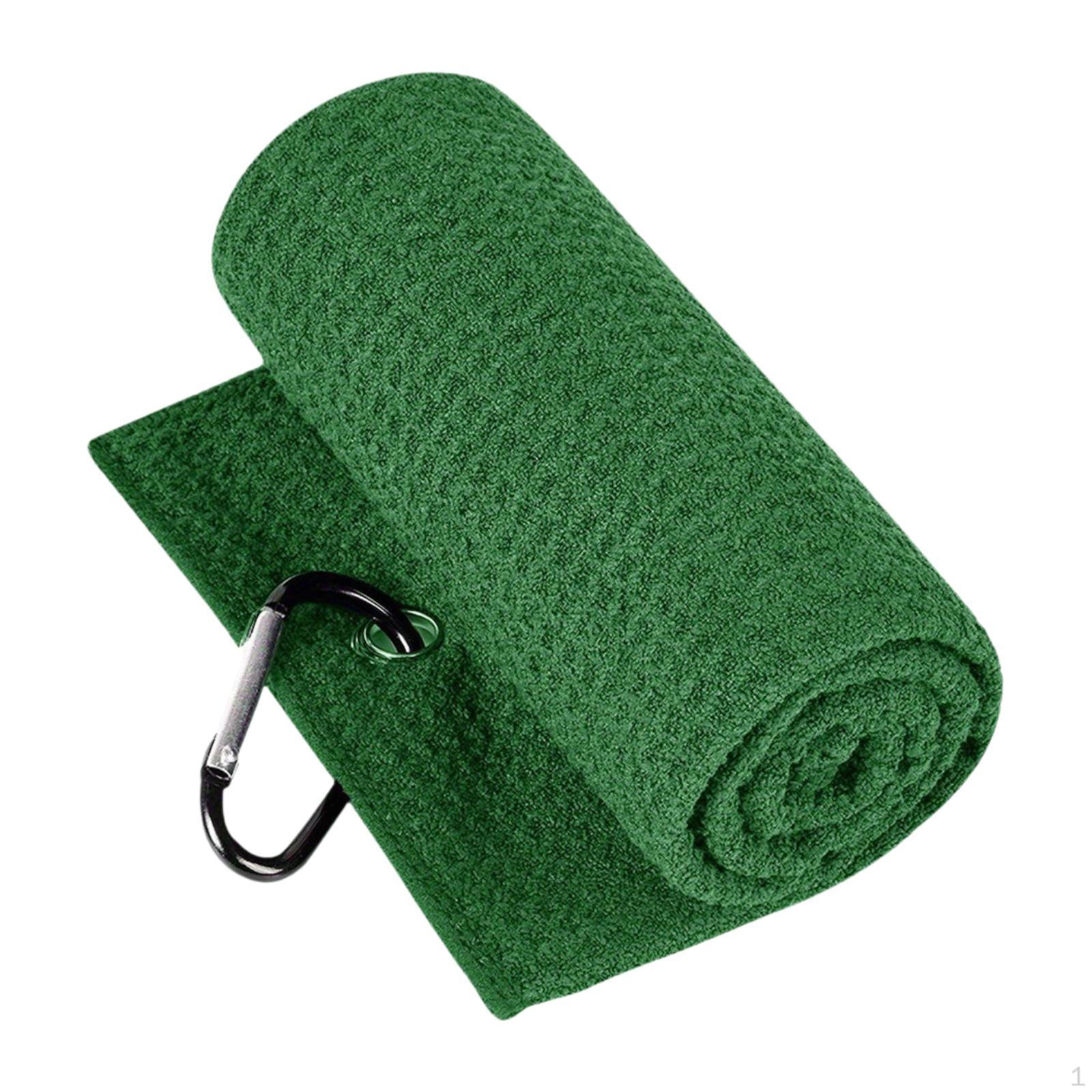 

Салфетка для гольфа Полотенце Мягкое сушильное с зажимом Подарок для мужчин зелёный