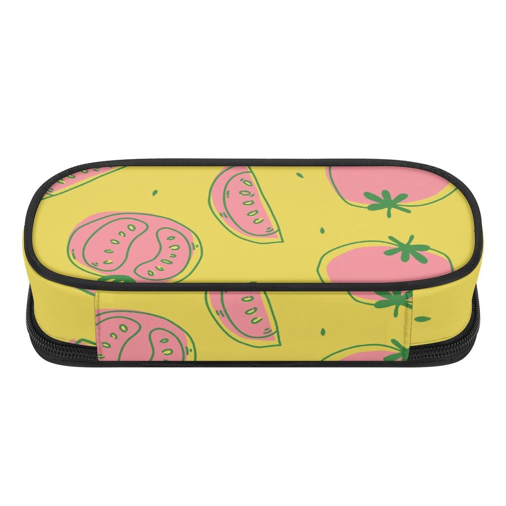 Pen Case Multi Compartment Zipper Closure 300D Polyester with Main Pocket Mesh Layer and Removable Pen Divider for Boys Girls