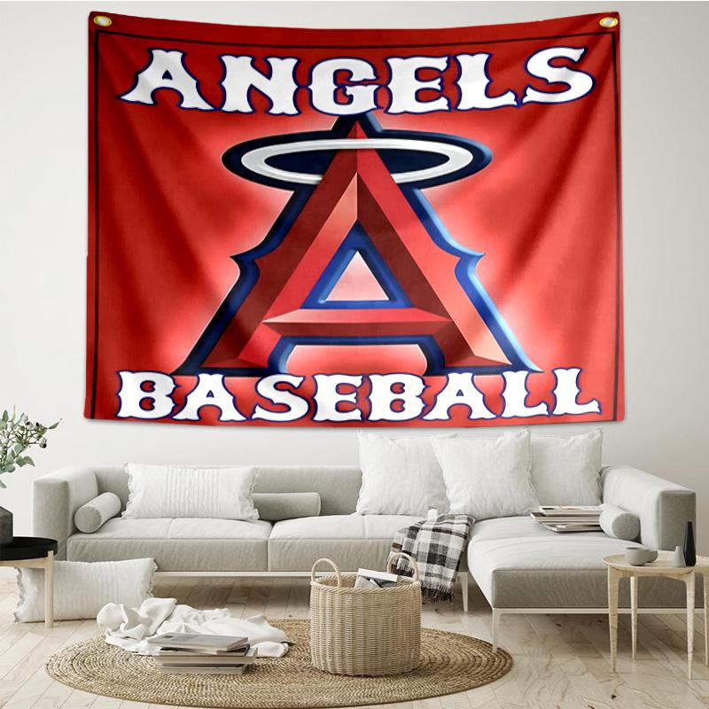 Anaheim Braves Graffiti Art Quick-Dry Tapestry Hanging for Bedroom,Livingroom, Playroom,Decor Art Room Wall Tapestry Holiday and Birthday Gifts