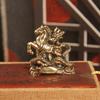 1 Stück Messing Pferdefigur 2026 Jahr des Pferdes Feng Shui Schreibtischdekoration Kind reitet Home Office Miniatur Geschenk