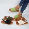 Summer Flat Outerwear Sandals, Lightweight and Comfortable Pointed-toe Beach Sandals for Women