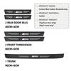 For BMW Car Door Sill Scuff Plate Decor Carbon Fiber Stickers M Performance Alpina M3 M5 M6 X1 X3 X4 X5 G20