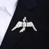 Bust Matte Plain Gold Peace Dove Brooch Light Luxury High Sense Metal Style Fashion Temperament Pin Female
