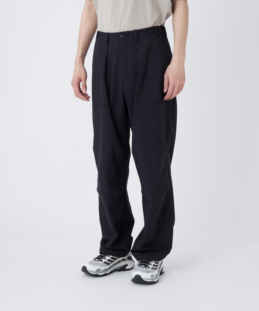 TAKIBI Herringbone Pants Long Flame Size M [Snow Peak] PT-26SU003 Pants, Pants, Retardant, Men's & Women's, BLACK,