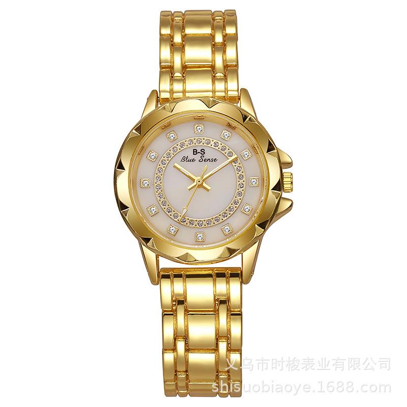 

Women Watch Luxury Brand High Quality Steel Linked List Flower Beimu Waterproof Ladies Fashion Quartz Watches золотистий