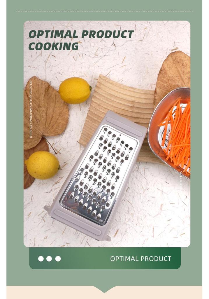 Multi-Functional Stainless Steel 3-in-1 Vegetable Grater, Slicer, and Peeler