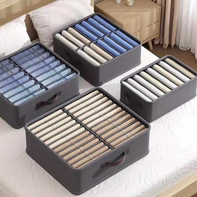 Aufbewahrungsbox Große Kapazität Schubladenauszug Kleiderorganizer Hosen Unterwäsche T-Shirts Schrankaufbewahrungsorganizer Mit PP-Platte