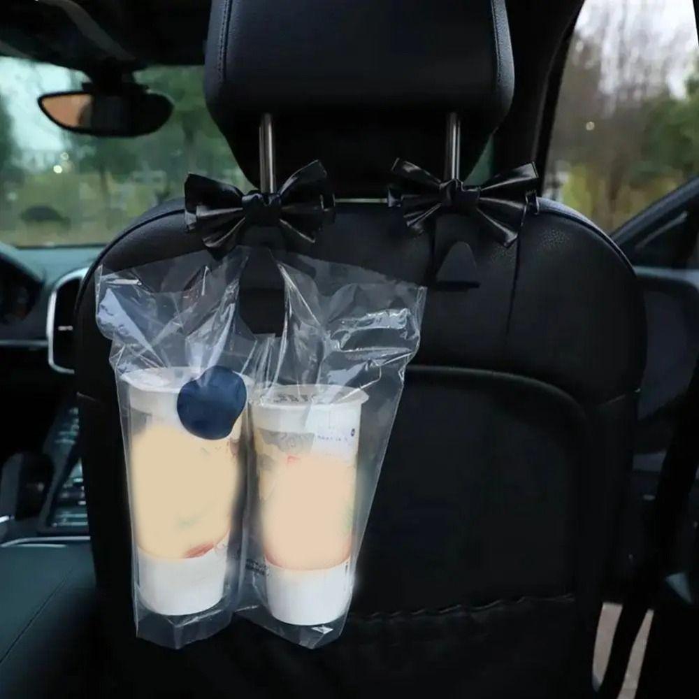 1pair Creative Multi-functional Car Seat Hook Simple Bowknot Vehicle Storage Hanger Universal Storage Hook Auto Organization