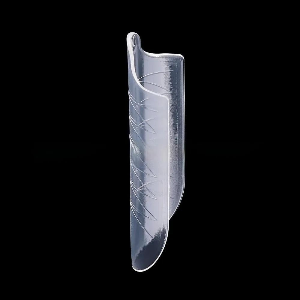 150 Stück Sargform Sandwich Nagelformen Mandelform Spurlos Doppelseitige Falsche Nägel mit Hilfslinie Klar Verlängerung