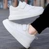 Boys & Girls Lightweight Athletic Sneakers – Comfortable Casual Shoes for School, Running & Everyday Wear – White, Size 35