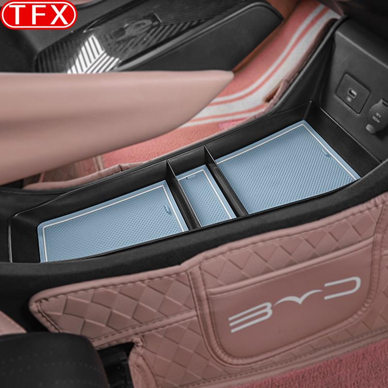 For BYD Seagull Dolphin Mini 2024  Car Styling Central Control Lower Storage Box Gear Shift Storage Armrest Box Accessories